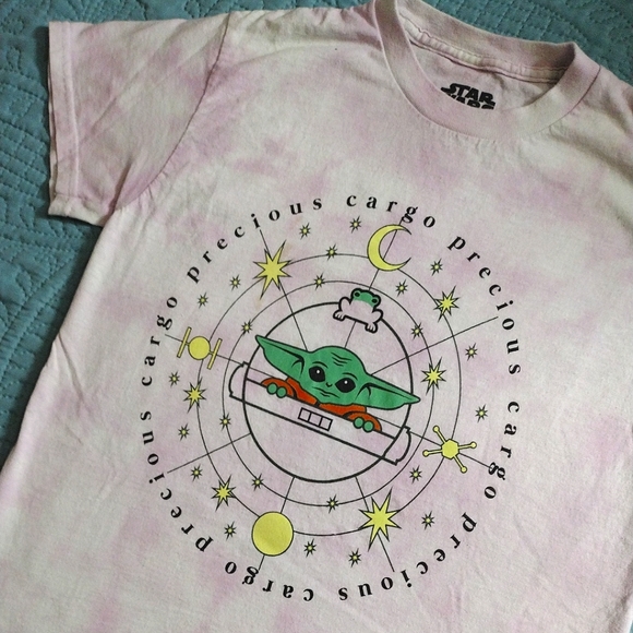 MAD Engine Tops - EUC Star Wars Baby Yoda "Precious Cargo" tee